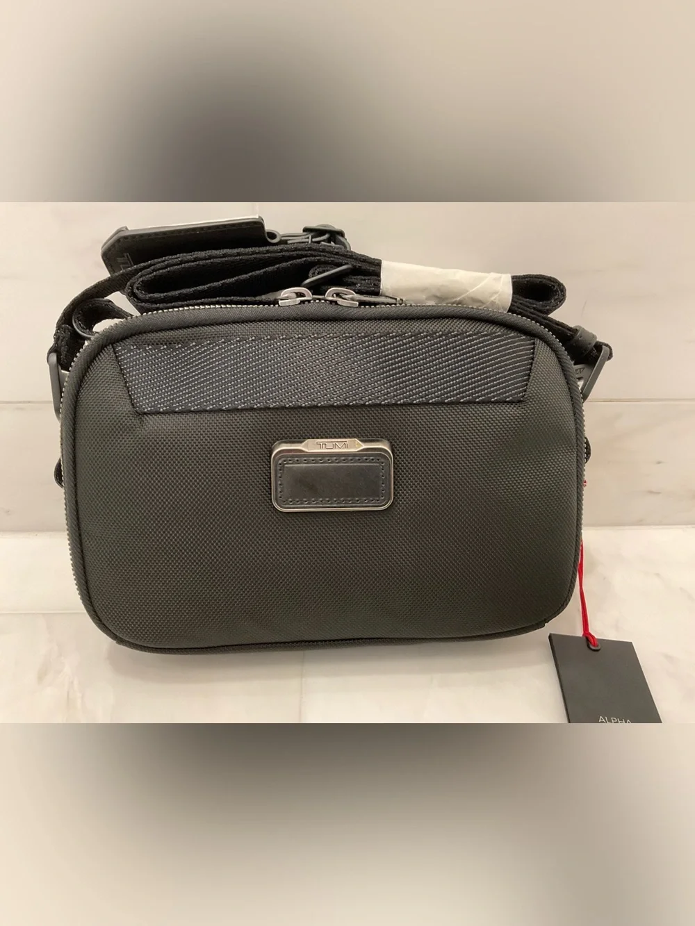 NEW Tumi Alpha Bravo MAYPORT 8.75” Ballistic Nylon Clutch Crossbody Bag - BLACK